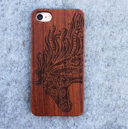 galaxy wood case UK - Factory Selling Wood Case Wooden Phone Cases Cover For Iphone 5 6 6s plus 7 7plus Samsung Galaxy S5 S6 S7 edge DHL