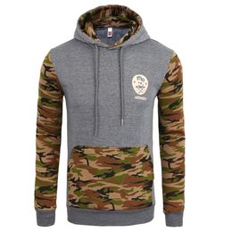 Camouflage Army Mens Hoodies Men Pullover Hooded Tracksuits Men Slim Fit Sweatshirt Men US Size S-XXL