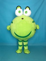 2018 Hot sale Frog mascot costumes 100% real picture adults christmas Halloween Outfit Fancy Dress Suit Free Shipping