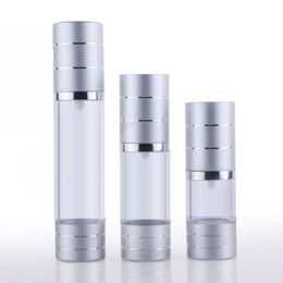 10pcs 15ml Small mini Empty Foil Cap Toner Perfume Pressed Rotary Refillable Airless Cosmetic Bottle Sample Makeup Containers