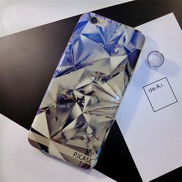 Wholesale Fashion Blue Ray Light Patterns Clear Case Shell For iPhone 7 7 Plus 6 6s 6plus 5s Soft TPU Back Cover