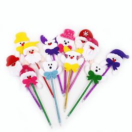 Sell Christmas Snowman Christmas gift pen cartoon old pupil children supplies manufacturers prize Ballpoint Pens