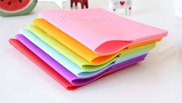 Waterproof Colorful Silicone Passport Cover Case Travel Ticket Holder Passport Protective Sleeve Storage Bag