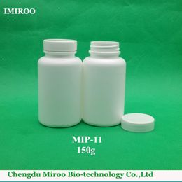 Free shipping 12pcs 150cc HDPE Medical Solid White Pill Bottle with Screw Caps