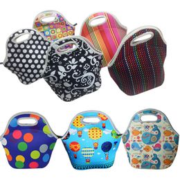 kids lunch bags 8 styles sun colorful dots ball printed children snack bags girls boys food packages good quality children outside handbags