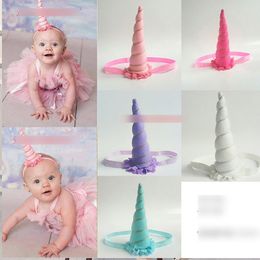 Girls Unicorn Hair Accessories Headbands Baby Girl Easter Hairbands Ball Headwear Princess Birthday Party Dress up Lovely Hair Band A7051