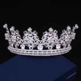 crowns tiaras pearl crowns headpieces for wedding wedding headpieces headdress for bride dress headdress accessories party accesso277h