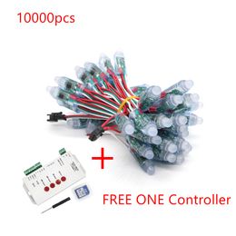 Umlight1688 10000pcs 12mm WS2811 2811 IC RGB Led Module String Waterproof DC5V Digital Full Color LED Pixel Light Free Controller