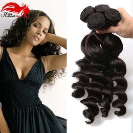 Brazilian Virgin Hair Loose Wave 3 Bundles Brazilian Hair Bundles Brazilian Loose Wave Human Remy Hair Bundles Loose Curly