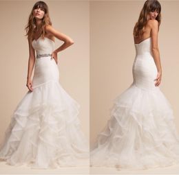 Satin Drop Waist Wedding Dress