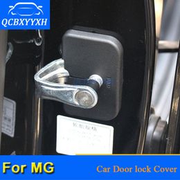 QCBXYYXH 4Pcs/lot ABS Car Door Lock Protective Covers For MG GS MG5 MG6 2011 2012 2013 2014 2015 2016 2017 2018 Car Styling