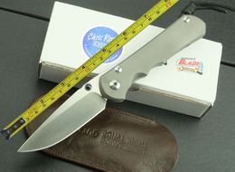 Бесплатная доставка 8 '' New Chris Reeve CNC D2 Blade Sebenza 25 Style Full TC4 Titanium Ручка складной нож DF16