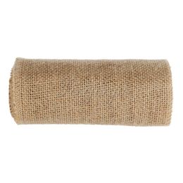 10M*15CM Vintage Jute Burlap Roll Hessian Table Runner Wedding Chair Bands Sash Christmas Holiday Party Birthday Baby Show Garland Banquet H