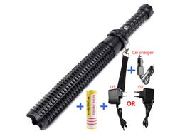 wholesale Led flashlight 2000 lumens CREE Q5 Tactical torch Adjustable zoom lamp use 18650 or AAA battery with AC charger Car charger