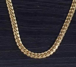 Gold Plated Necklace With Stamp Men Jewellery 5MM Wide Snake Chain 20" TW