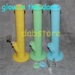 glow in the dark Silicon Water Pipes glass bongs silicone water pipes silicone bongs silicone water bong free shipping DHL
