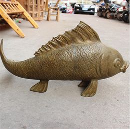 SUIRONG---2017 704 + + + Cuivre Zhaocai arowana poissons Ameublement ornements de cuivre Peut-il y Avoir des excédents chaque année. décorat