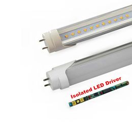 CE UL DLC High Bright Isolated Driver T8 LED Tube lights 4ft 22W 1200MM SMD 2835 Light Bulb Lamps AC 100-277V led lighting