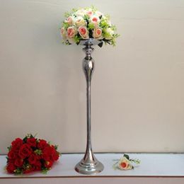 New arrival height 75 cm silver wedding Centrepieces vase decoration event party road lead 1 lot = 10 pcs