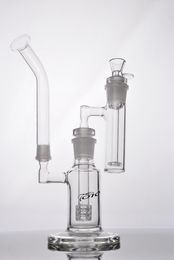 hookahs Birdcage Inline Perc toro glass bongs with Ashcatcher Detachable glass water pipes