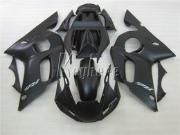 Fairing kit for Yamaha YZR R6 98 99 00 01 02 matte black fairings set YZFR6 1998-2002 HT04