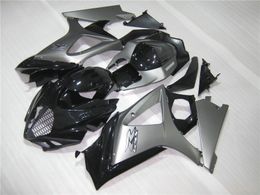 Injection Moulding 100% kit for Suzuki GSXR1000 05 06 silver black fairings set GSXR1000 2005 2006 OT31