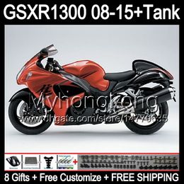 8gifts For SUZUKI Hayabusa GSXR1300 2008 2009 2010 2011 14MY55 gloss red GSXR-1300 GSX R1300 GSXR 1300 2012 2013 2014 2015 black red Fairing