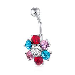 Barra de cristal claro inversa cuelgan del vientre Body Piercing Barras Ombligo Anillos del Vientre Nuevo