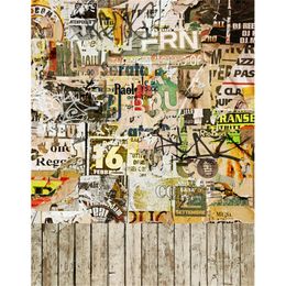 Vinyl Backdrops for Photography Wood Floor Graffiti Art Wall Background Children Back Drops Fundos Para Estúdio De Fotografia