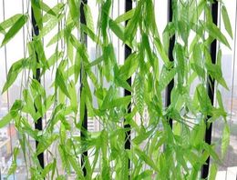 1.8M salix leaf artificial flowers diy home garden supermarket decoration vine plant G504