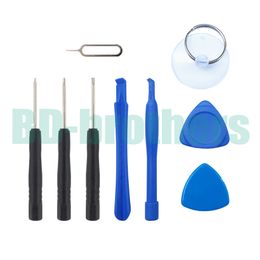 9 in 1 Repair Opening Tools Kit Pry Tool With Eject Pin Key For Cell Phone Apple iPhone 4 4G 5 5S 6 6Plus 6S