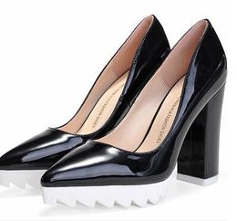 Moda scarpe da donna tacco grosso scarpe piattaforma scarpe a punta scarpe sandali 11cm tacco alto estate primavera autunno scarpe 5 colori