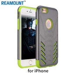 50 pcs batman Cover for iPhone 7 7 Plus Phone Cases PC + TPU Hybrid Case for iPhone 5 6 6 Plus Shell Mobile Phone Bag fundas
