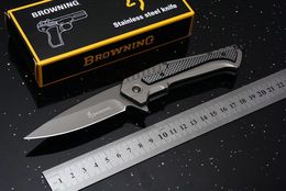2018 Browning Flying Fish Titanium Tactical Folding Knife Flipper 5Cr15Mov 57HRC Outdoor Camping Hunting Survival Pocket Knife EDC Tools