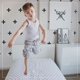 white cross decoration Canada - 72 pcs lot Black White Kids Bedroom PVC Wall Stickers Cross Plus Wall Decal Removable Children Room Nordic Wall Decoration Home Eco-Friendly