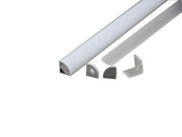 10X0.5M/lot AL6063 anodizing 60 corner LED Aluminium profile and v type led channel for cabinet led strip smd5050,5630,3528