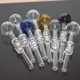 glass oil burner pipes heady Glass dab rig Curved 16cm 14cm Smoking oil rigs burners tube pipe nail burners free shipping