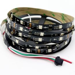 5M addressable rgb led strip ws2811 pixel light led 5050 led strip 12v digital Colour lights 30leds 10pixels black pcb IP20 flexible tape