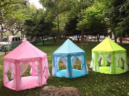 Kids Play Tents Prince Princess Party Tent Children Indoor Outdoor Tent Big Game House Three Colours