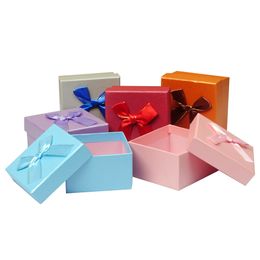 jewelry boxes Gift box gift boxes wedding favors top quality gift box with bow 9 * 9* 5 cm