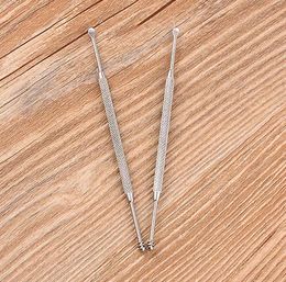 Double-ended Earpick Spiral Stainless Steel Wax Curette Remover Cleaner Ear Cleaning Tool Health Beauty XB