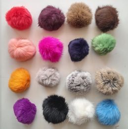 6cm rabbit fur pompons Pom Poms ball accessories round various Colours 50pcs per lot quickly free Fedex DHL delivery