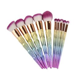 2017 Newly arrived 10 Pcs Fantasy Set Makeup Brush Wholesale Sales of High Quality Cosmetics