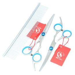 6.0Inch 2017 Meisha Sharp Pet Grooming Scissors Set Pet Scissors Cutting & Thinning & Curved Dog Cat Shears Dog Grooming Scissors ,HB0008