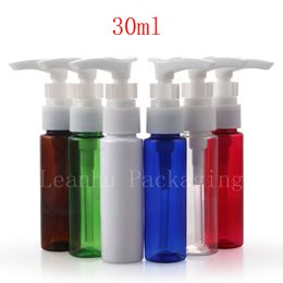 30ml X 50 empty small size cosmetic packaging bottle with cream pump ,travel pump ,shampoo conditioner,sample cream bottle