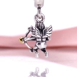 Authentic 925 Sterling Silver Cupid Dangle charm Fit DIY Pandora Bracelet And Necklace 791251