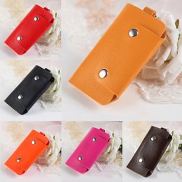 Key Wallet Keys holder Organizer Manager Leather Buckle Key Bag Case Car Keychain For Women Men Fashion Gifts