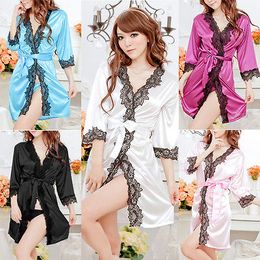 Wholesale- Sexy Women Babydoll robe Lingerie Dress Sleepwear Nightwear