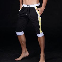 joggers outdoor Leisure sports elastic fashion sport Knee Length jogging fitness gym male shorts pantalon homme men's sweatpants