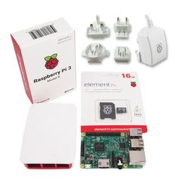 Freeshipping Raspberry PI 3 model B offical package include raspberry pi 3+offical case+offical power supply+16G - with noobs